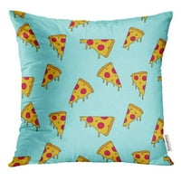 Doodle pizza kriška smiješna skica hrane jastučnica jastučnica