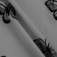 Bluze za žene Dressy Casure rukav ženski modni casual dugih rukava tipka za ispis V-izrez T-majice za