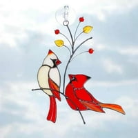 Zidni viseći kardinalska skulptura umjetnička djela dekor ptice ukrasi legure