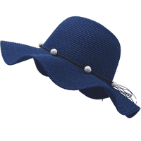 Ženska kašika slamke, šešir za slamćenje sunca, tkani široki rudni šešir Sklopivi valjani rupni plažni