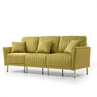 Sekciona kauč, baršun sofA kauč u obliku slova L sa kaučem na kauč sa tri sjedala i osmanska klupa,