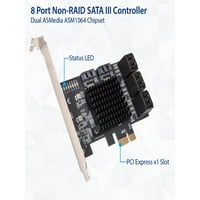 PORT SATA III za PCIe 3. Kartica za proširenje bez racije