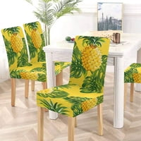 Ananas i tropski listovi Stretch stolica pokrivaju zaštitni sjedalo za blagovaonicu Hotel Wedding Party