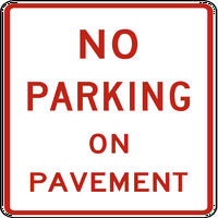Promet i skladišni znakovi - bez parkirališta na kolovozu Aluminijumski znak Ulično vrijeme odobreno