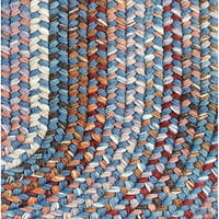 Tribeca mekana i reverzibilna pletena vunena prostirka napravljena u SAD-u Plavi zmaj 4 '6'