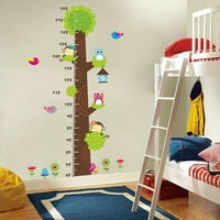 Slatke sove Monkey Light Chart Odgovarajući zidni naljepnica Dekor vinil Djeca Dekor za bebe