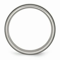Titanium sterling srebrni otvor četkica antikne bend - veličina 11.5