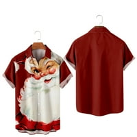 Santa Claus Ispis majica s kratkim rukavima Ljetni modni 3D print muški kratki rukav