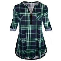 Ketyyh-Chn ženska modna modna majica za žene Ležerne prilike Green, XL