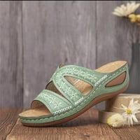 Sandal za žene Udobne cipele sa zvezom sa lukom Podrška za prodaju Ženske višebojne vezene sandale sa