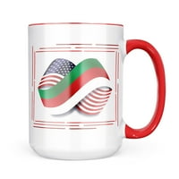 Neonblond Infinity Flags USA i Helgoland krila poklon za ljubitelje čaja za kavu