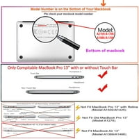Kaishek Hard Case Shell Cover Compatibilan sa - rel. Najnoviji macBook Pro S + crni poklopac tipkovnice: a a a a a a a a a a a galaksiju 101