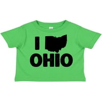 Inktastic I Love Ohio sa državnom siluetom poklon mališač majica ili majica mališana