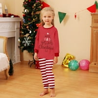 Božićni podudarni porodični setovi pidžama, obiteljski božićni pidžami set za odrasle i djecu Holiday Xmas Sleep Set