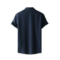 Muška majica Ležerne prilike Slimi FIT Proljeće Ljeto Čvrsto kolo boje košulje kratkih rukava za muškarce