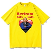 Jhpkjjhpkjbertram jede djecu Love Graphic Print majica smiješna muške majice Muškarci Žene Ulzang kratki
