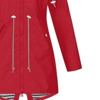 Naughty jakne za žene, povremena čvrsta jakna na otvorenom plus veličina s kapuljačom otporan na vjetar