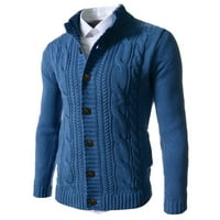 fwwitlyh džemper prsluk za muškarce Muški interlock pleteni češljani pamučni super-meki euro dizajn