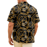 Fraigo muške havajske majice kratki rukav luksuzni ispis casual gumba dolje dress majica top za muške