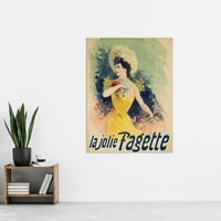 Cheret Singer Lijepa Fagette Nouveau vintage oglas Extra Velike umjetnosti Print Wall Mural Poster Premium