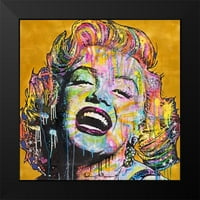 Kolekcija Dean Russo Crni moderni uokvireni muzej umjetnički print pod nazivom - Marilyn