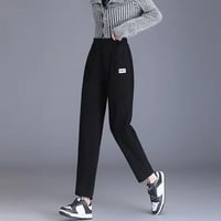 Xinqinghao žene jogger hlače Žene obložene sportske joggers pantalone sa džepovima topla zimska duksevi