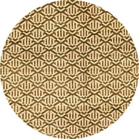 Ahgly Company u zatvorenom okruglom apstraktnoj senftu žuti apstraktni prostirke područja, 8 'krug