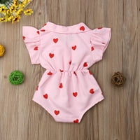 Treegren novorođene novorođenčad bebe djevojčice rujalo bluza ROMPER Ljeto slatka kratka odjeća za kompoziciju