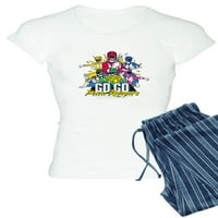 Cafepress - Go Go GO Power Rangers Group Shot - Ženska svetlost pidžama