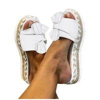 CAICJ platforme sandale kline sandale za žene rhinestone elastična gležnjače sandale sandale t-remen