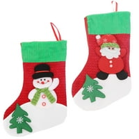 Postavite božićne privjeske za božićne čarape kreativne poklon torbe