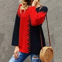 Zimska žena dugih rukava za bluze dugih rukava vrhovi za spajanje pulover plus veličine ženskog džempera