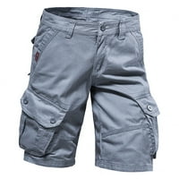 Ausyst muški kratke hlače Ljeto čišćenje muške radne gaćice, višestruki multi-džepni džep sa pet komada