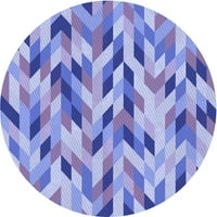 Ahgly Company u zatvorenom okruglom uzorcima traperice plave površine, 6 'okrugli