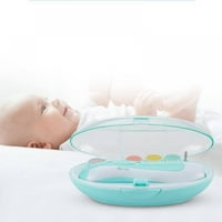 Prettyui Baby Trimer za nokte, nadograđeni Sigurni električni bači za nokte, baby datoteka za nokte sa LED svjetlom za novorođenčad i dječje nožne prste i noktiju - negu, poljski i obloge