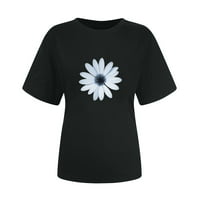 Ženske košulje za ljetne majice za žene na čišćenju Ženska majica Tees Funny Slatka kratka rukava Smiješna