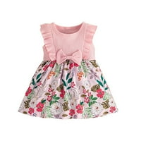 Ljetne haljine za tinejdžerske djece dječje dijete dječje djevojke proljeće ljetna cvjetna ruffless