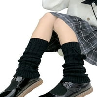 Kiapeise Womens Pleted dugački zagrijavači za noge Harajuku Vintage Tamgings Boots Punk Grunge bedrine