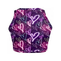 MA & Baby Womens Valentinovo grafički tees kratki rukav Ljubav majice od tiskanih rukava