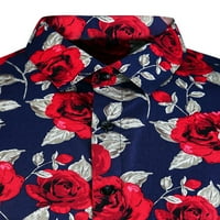 Glonme mens gumb niz casual bluza Redovna fit odmora Tunika košulje Turnira na vrhu praznika majica