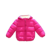 Godderr Baby Kids Boys Girls Hoodie Topla pamučna jakna 1-5y podstavljena jeseni zimski kaputi zadebljani