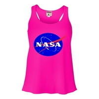 Ženska plava NASA logotip Clohuy Racerback Tank Top Majica