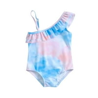 Neonska toddler Djevojka djevojka za mjesečne ljetne ruffles kupaće kože od plaže Onesie bikini djeca