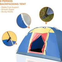 Osoba TENT za kampovanje velikog porodičnog šatora za kampiranje sa prijenosnim vrećicom za nošenje