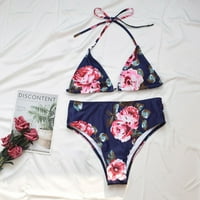 Ženski kupaći kostim temmy Control Plus size Coleit CoverUp dvodijelni seksi cvjetni print bikini kupaći