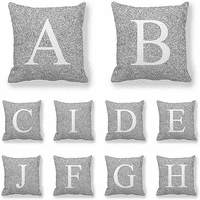 Rush English Pisma Dekorativni jastuk za bacanje mekani ugodni abecedni jastuk za jastuke Breskve Velvet