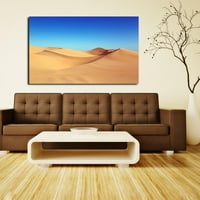 Pustinjske dune Blue Sky Art Desert Sunset Picture Platno Art Sand Dnes Umrameno slikarski zidni dekor