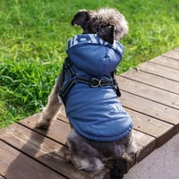 Popvcly zimski pas kaputi sa patentnim zatvaračem sa kapuljačom Hoodie topla vjetra otporna na ljubimcu