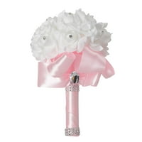 Bridal Bouquet PE umjetni svjetiljki svileni vjenčani cvjetovi vjenčani buketi za mladenku, kristalne