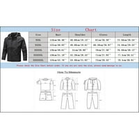 Kali_store muške jakne casual casual Owneage Jackets za muškarce Withbreaker zimski jakni crni, 4xl